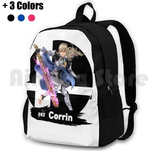 Super Smash Bros Ultimate-62 Female Corrin Outdoor Hiking Backpack Waterproof Camping Travel Corrin Smash Bros Ultimate
