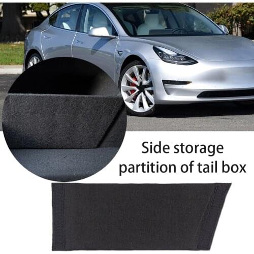 1Pc Car Trunk Partition Organizer Board for Tesla Model 3 2019 2020 2021 Boot Storage Partitions Side Divider Baffle Accessories