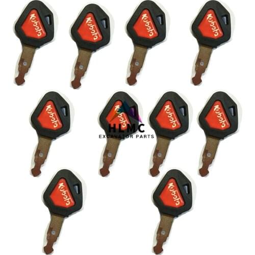 2PCS RED 459A Starter Ignition Switch Key Excavator And Tracked Loader Equipment