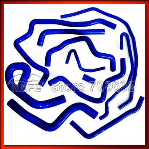 11PCS/SET Original Logo Silicone Coolant Heater Radiator Hose Pipe Kit for Ford Focus 1.8L / 2.0L 2006 - 2012