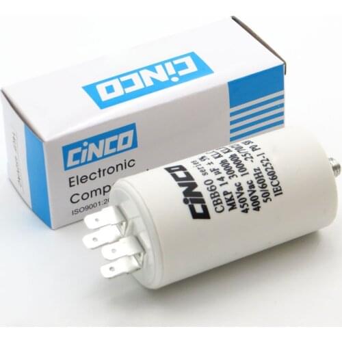 14UF 400V 450V CBB60 Motor Run Capacitors 4pins SH DB Polypropylene Film Ac 450VAC Water Pump electrical engine 14mfd 14mf