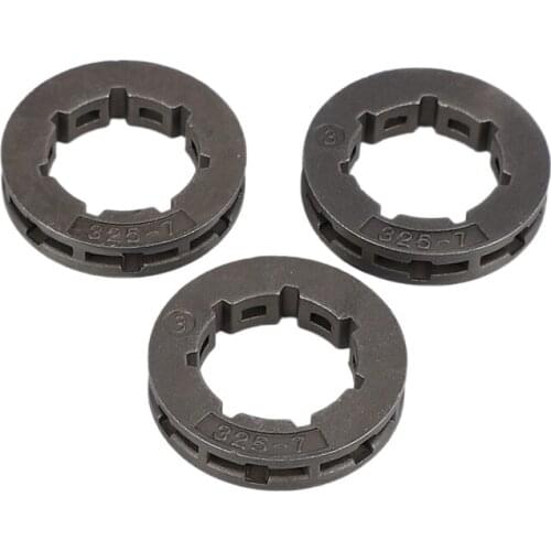 3Pcs Tool Parts Metal Chainsaw Spare Part Chain Saw Sprocket Rim Power Mate 325-7 for Chainsaw Replacement