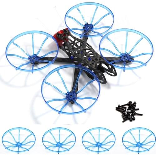 4PCS/Set Four-axis 3 inch Propeller Protection Ring Anti-collision Cover for Indoor RC Drone 1104 1105 1106 Brushless Motor Part
