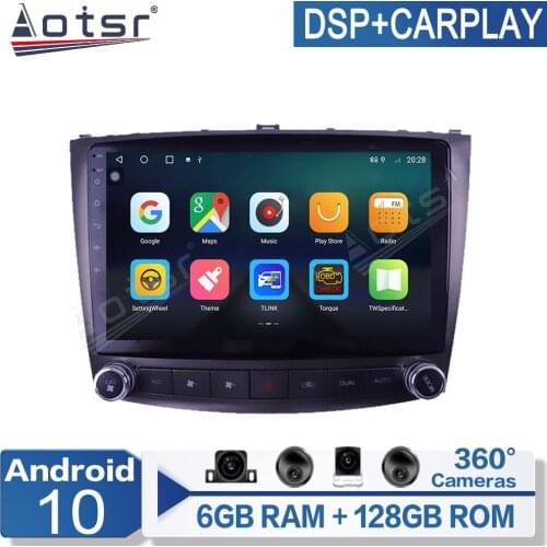 6+128G Android 10 ForLexus IS250 300 2006-2012 Car Radio GPS Navigation autoradio multimedia player
