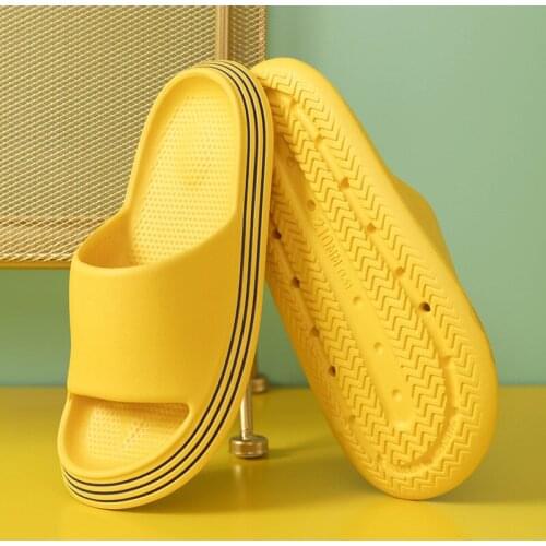 Shock-absorbing Slip-proof Slipper Couple EVA Shower Slippers Bathroom Mens Shoes House Slippers Women Mens Shoes
