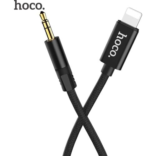 HOCO 1M Audio Cable For iPhone to 3.5mm Jack AUX Cable Male to Male For Car Music Player Adapter Audio Transfer Extension Cable