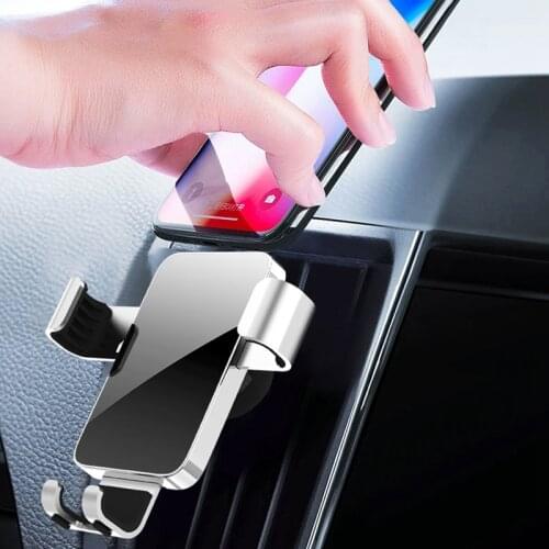Car Phone Holder Gravity Air Vent Universal Smartphone Car Support Clip Mount Holder Stand for iPhone