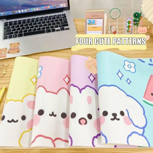 Ins Kawaii Mouse Pad Cartoon Girl Super Large Table Mat Student Waterproof Desktop Large Mouse Pad Table Decoration