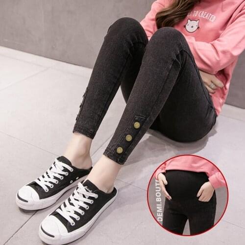 Hot Denim Jeans Maternity Pants For Pregnant Women Clothes Nursing Pregnancy Leggings Trousers Gravidas Jeans Maternity Clothing