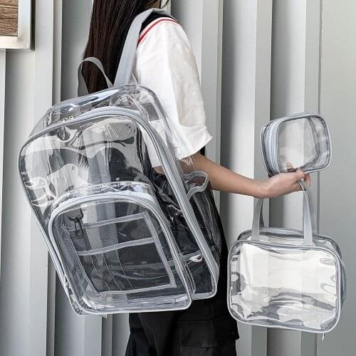 Fashion Womens Backpack Summer Transparent Backpacks School Bags For Girls