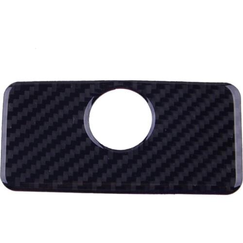 Car Co-Pilot Glove Storage Box Handle Cover Trim Black Carbon Fiber Fit For Chevrolet Camaro 2020 2019 2018 2017 2016