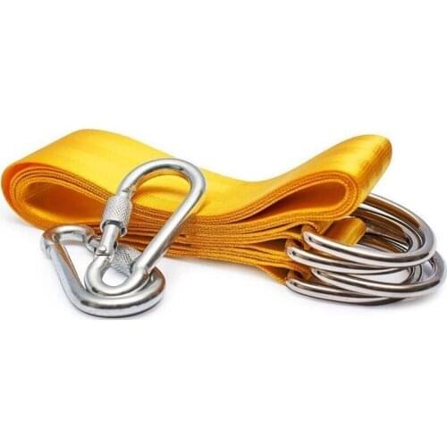 Suspension Set Hammock Hammock Chair Swing Hanging Belt Kit for Attachment Seat Hinged Seat with 2 Carabiners Swing Attachment