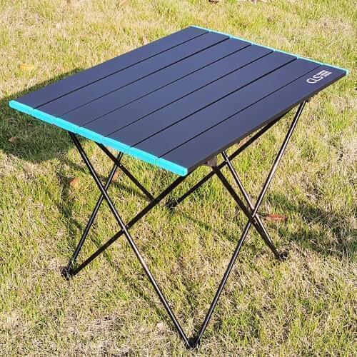 Portable Camping Table, Small Ultralight Folding Table with Aluminum Table Top and Carry Bag, Easy to Carry, Prefect for Outdoor