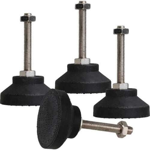 Adjustable Furniture Glides 50mm Dia Table Desk Leveling Foot Leg M8 Pack of 4