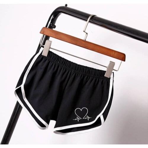 Love Print Shorts Summer Sexy Casual Sports Cycling Short Pants Womens Clothing 2021