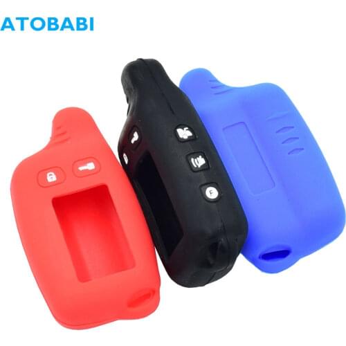 ATOBABI Silicone LCD Key Cases For Tomahawk TW 7010 9000 9010 9020 9030 Two Way Car Alarm System Remote Control Protector Cover