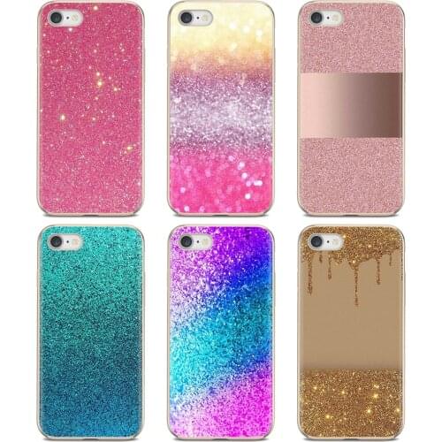 Sell Silicone Phone Case For Huawei Y6 Y5 2019 For Xiaomi Redmi Note 4 5 6 7 8 Pro Mi A1 A2 A3 6X 5X 7A colorful Glitter