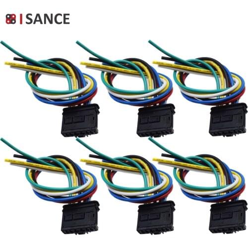 ISANCE Rear Light Lamp Wire Connector Wiring Plug For Citroen Peugeot Fiat Dacia LOGAN MCV DOKKER DUSTER SANDERO l ll SCUDO
