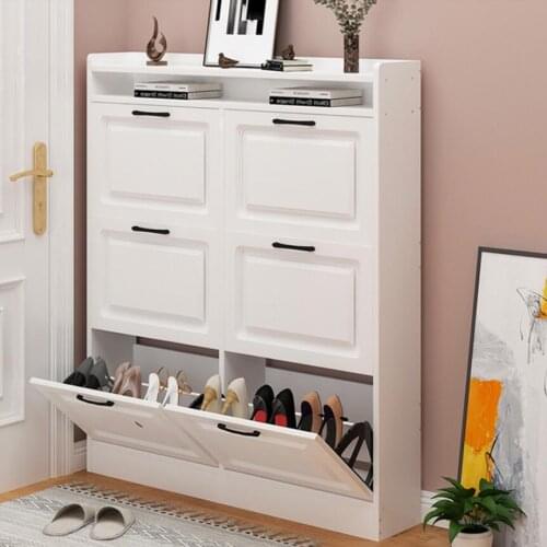 Shoe rack simple door home multi-layer large capacity indoor good-looking storage God box small narrow ultra thin shoe cabinet s