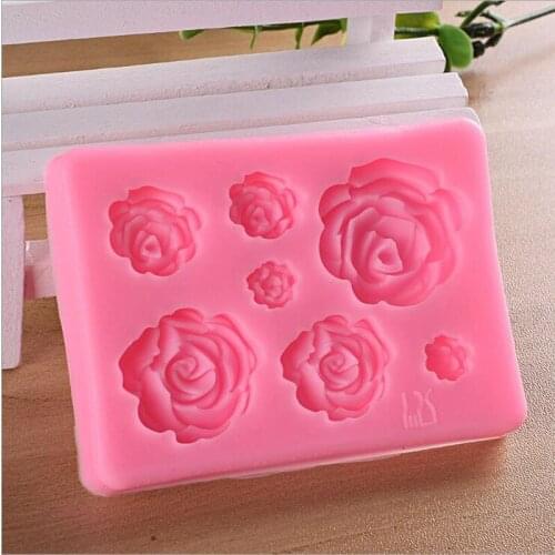Sugarcraft Rose Flower silicone mold fondant mold cake decorating tools chocolate confeitaria mold baking accessories