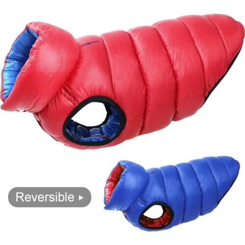 Warm Winter Dog Clothes Vest Reversible Waterproof Dogs Jacket Coat 3 Layer Thick Pet Clothing Outfit For Small Medium Large Dog