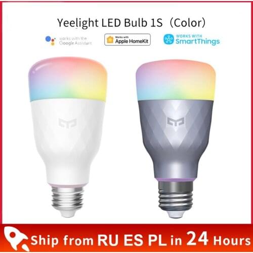 Xiaomi Yeelight Smart LED Bulb 1S Colorful E27 1SE Lamp Light Bulb For Mi Home White/RGB Option Smart Dimmer Switch