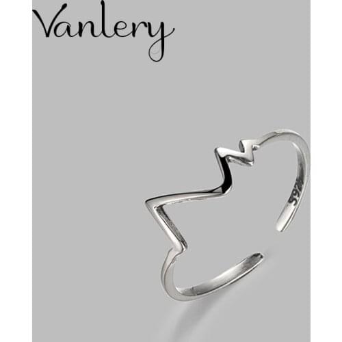 Wholesale Antique Silver Color Lines Rings For Women Statement Jewelry Finger Ring anillos mujer bijoux