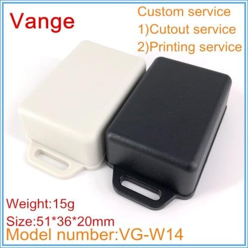 1pcs/lot black wall-mounted junction box 51*36*20mm ABS plastic case diy enclosures for transformer device