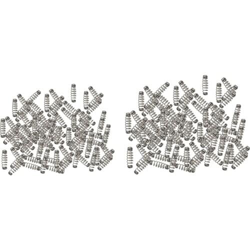 100PCS Barbed Fishing Hook Spring Stainless Steel Fishing Lock Weedless Spring Accessories Fishing Tackle