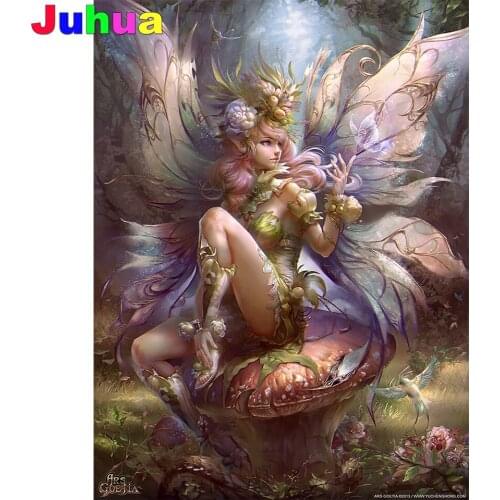 5D Diy Diamond Embroidery fairy tale Diamond Embroidery Abstract cartoon Full Square Round Diamond Mosaic Picture Home Decor