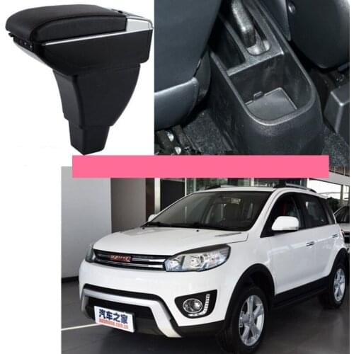 USB FOR HAVAL H1 M4 M2 Car armrest box central Storage box with cup holder LED USB FOR HAVAL H1 M4 M2 CAR