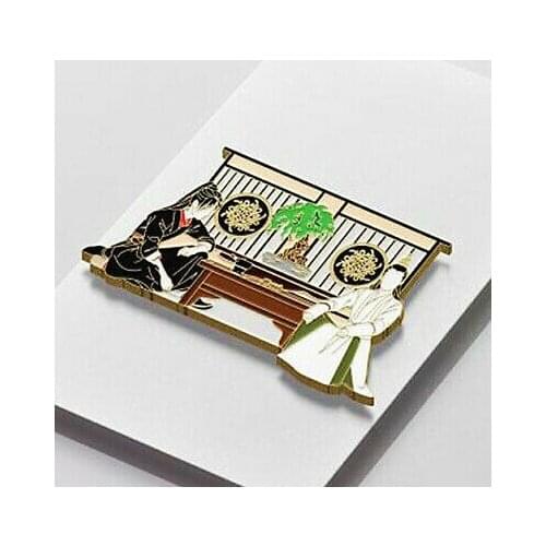 Cosmile The Untamed Wei Wuxia Lan Wangji Metal Pin Brooch Collection new hot