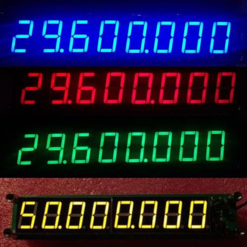 DYKB PLJ-8LED-R 0.1MHz~2400MHz RF Frequency Counter Cymometer meter measurement LED Digital Display FOR Ham Radio amplifier
