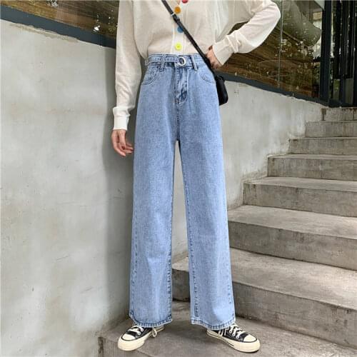 Fa9013 2019 new autumn winter women fashion casual Denim Pants womens jeans high waisted jeans