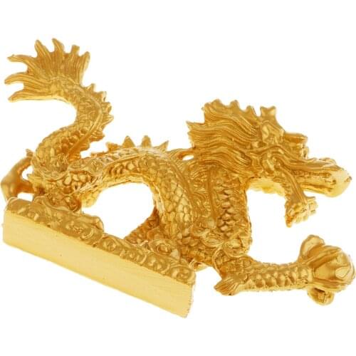 Chinese Feng Shui Dragon Statue Sculpture Attract Wealth & Good Luck Gift #1