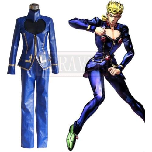 JoJos Bizarre Adventure Giorno Giovanna Cosplay Costume Cos Halloween Christmas Party Uniform Costom Made Any Sizes