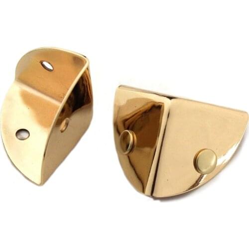 2pcs Metal Triangle Bag Corner Protector Buckle for Leather Craft Purse Flap Handbag Book Photo Album DIY Hardware Accessories