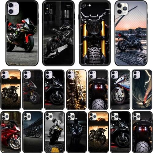 Phone Case for iPhone 12 Mini 11 Pro Max 7 8 XR X XS MAX 6 6S 7 8 Plus SE 2020 TPU Soft Cover Classic Motorcycle Shell Capa