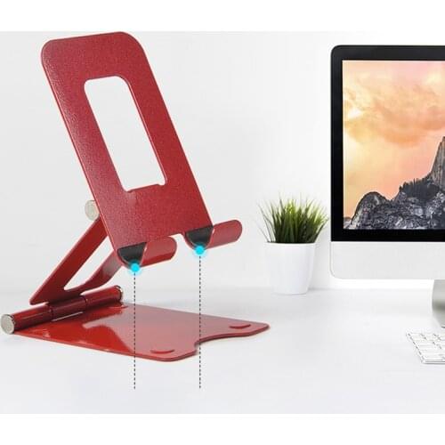 Metal Desktop Tablet Holder Table Cell Foldable Extend Support Desk Mobile Phone Holder Stand For IPhone IPad Adjustable Bracket