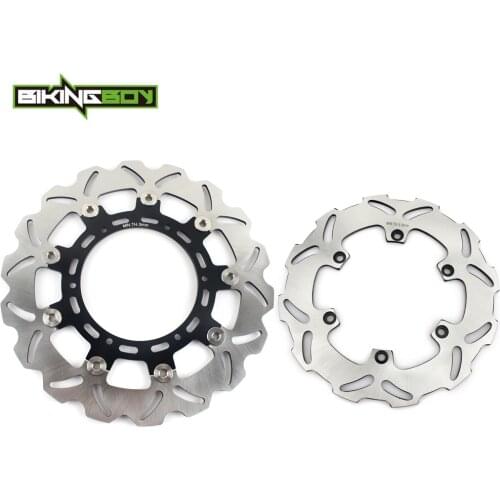 BIKINGBOY Front Rear Brake Discs Disks Rotors Duke LC-4 400 94-98 EGS Enduro 400 96 97 98 99 620 EGS 96-02 01 Enduro 640 99-07