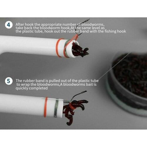 Portable Fishing Bait Clip Device Hanging Bloodworm Hook Earthworm On Binding The Accessories Fishing Lure Clip Fishing H8N1