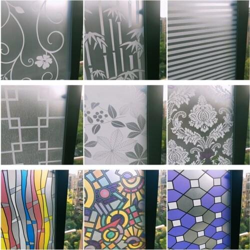 58x200cm Translucent Opaque Self-Adhesive Window Film Sliding Door Balcony Bathroom Privacy Glass Sticker