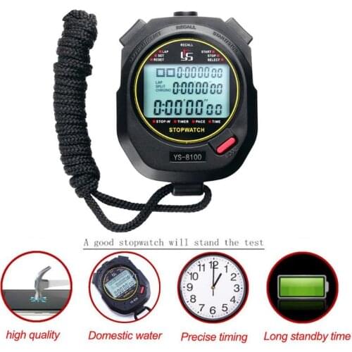 Handheld Digital Stopwatch Timer Chronograph Sports Training Timer Stop Watch Outdoor Sports Running Chronograph Stop Watch