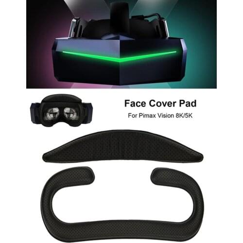VR Memory Face Foam Cover Replacement Suitable For Pimax Vision 8K/5K Universal Eye Mask Wide Leather Cushion Face Cushion Hood