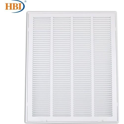 HBI W20" x H30" Steel Air Vent Filter Return Air Grille Vent Cover White Powder Coating with Frame Ceiling and Sidewall Cover