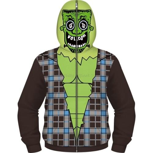 5-14Years Big Boy Full Sleeve 3D Print Cosplay Hoodies Chidlren Zipper Hoodies for Teens Kids Cosplay Coats Clothes