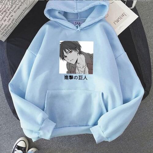 2021 Anime Cartoon Attack On Titan Hoodies Sweatshirts Men Women Pullovers Unisex Long Sleeves Fashion Winter Clothing