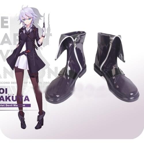 Touhou Project Flandre Scarlet Izayoi Sakuya Cosplay Shoes Boots Halloween Carnival Party Costume Accessories
