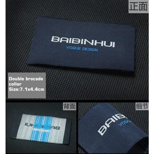 ZeQi 1000pcs/lot custom labels for clothes garment labels woven labels for clothing brand name labels
