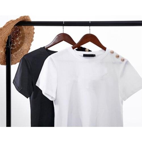 Women Summer 100% Cotton Shirts Letters Printed T-Shirt Female Short Sleeve Tees Ladies Casual Tops O Neck Harajuku Shirt Blouse